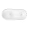 Aqua Eden Clawfoot Bathtubs, 66.94 L, 30.69 W, White/Polished Chrome, Cast Iron VCT7D673122ZB1 - alternate 2